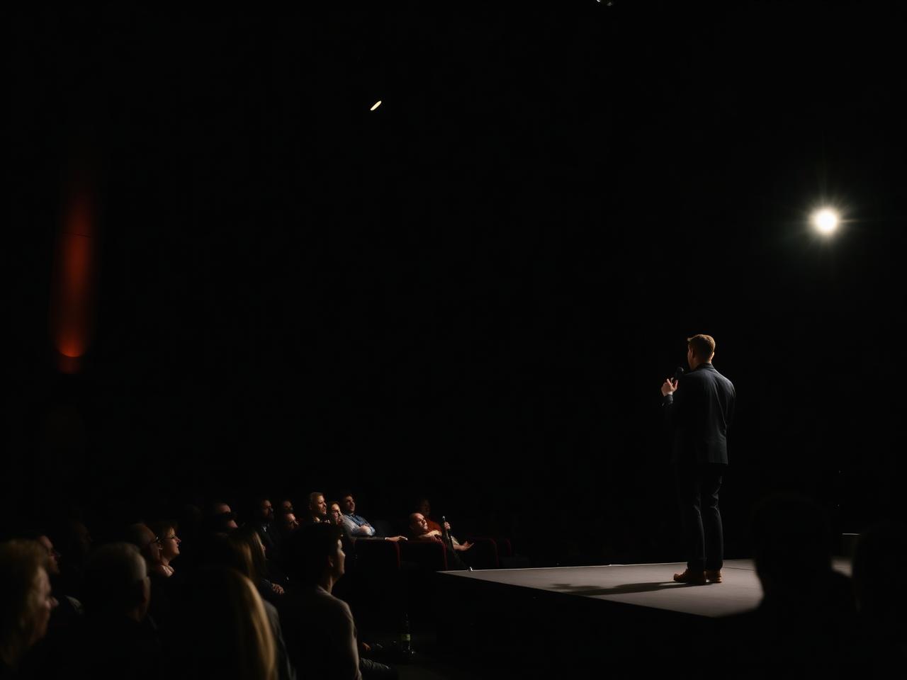 Palestrante em evento corporativo